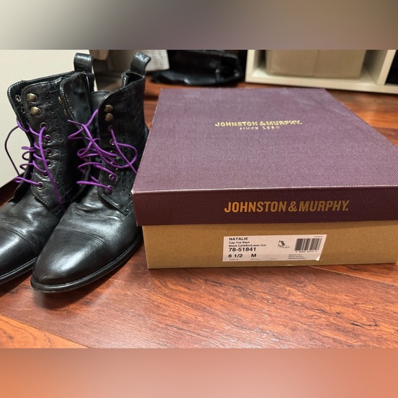 Johnston & Murphy women’s NATALIE Cap Toe Boot size 8.5 - Picture 7 of 9